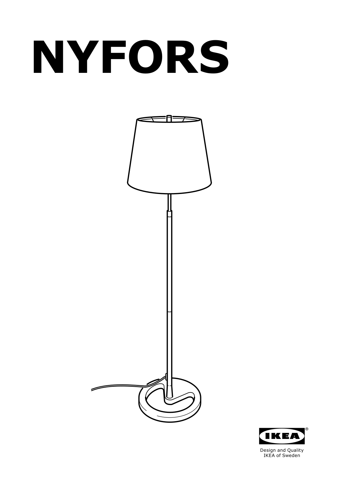 IKEA NYFORS User Manual