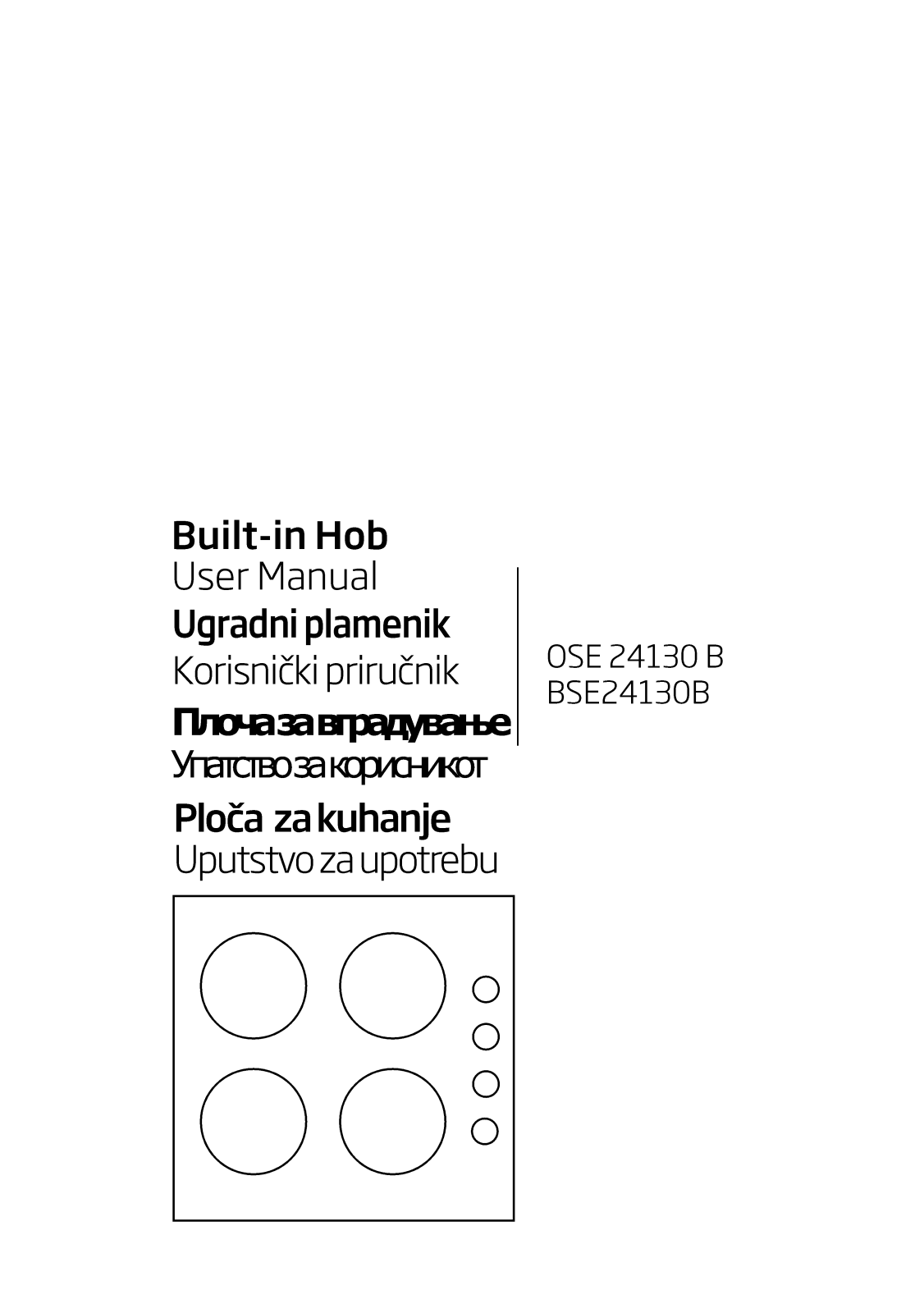 Beko OSE24130B, BSE24130B User manual