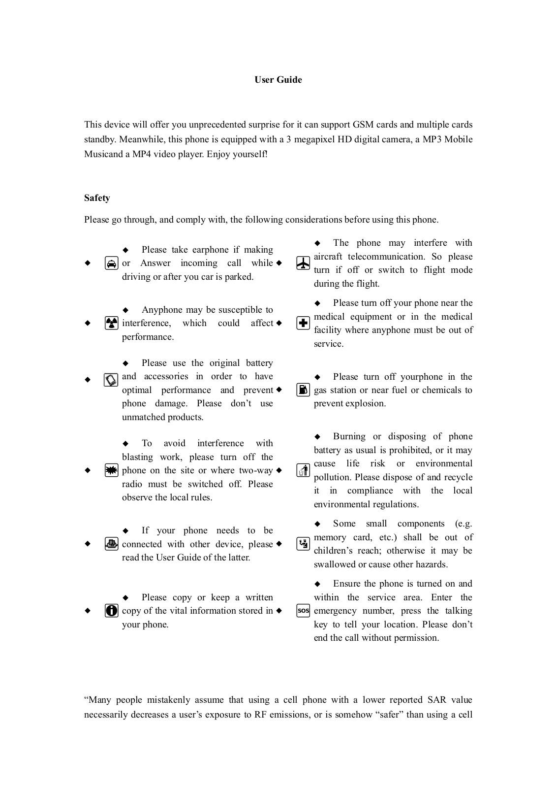 Senwa S319 User Manual