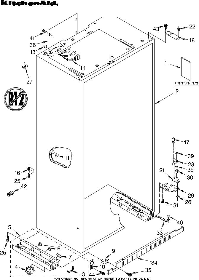 KitchenAid KSSS48MHW00 Parts List