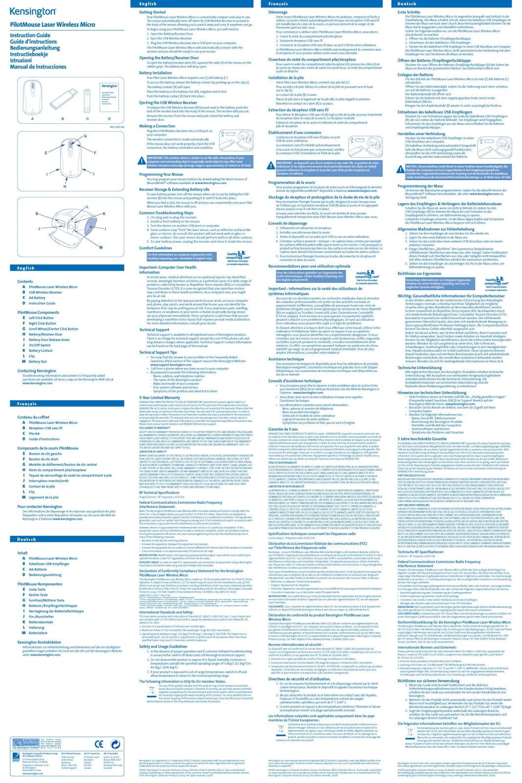 Kensington 72238 User Manual