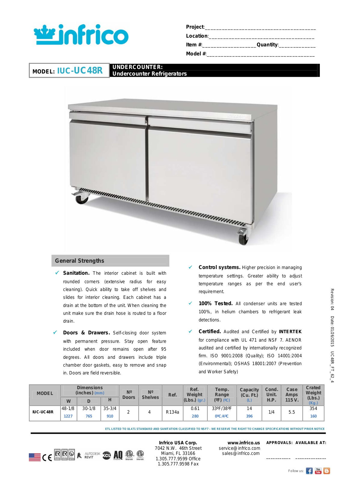 Infrico IUC-UC48R User Manual