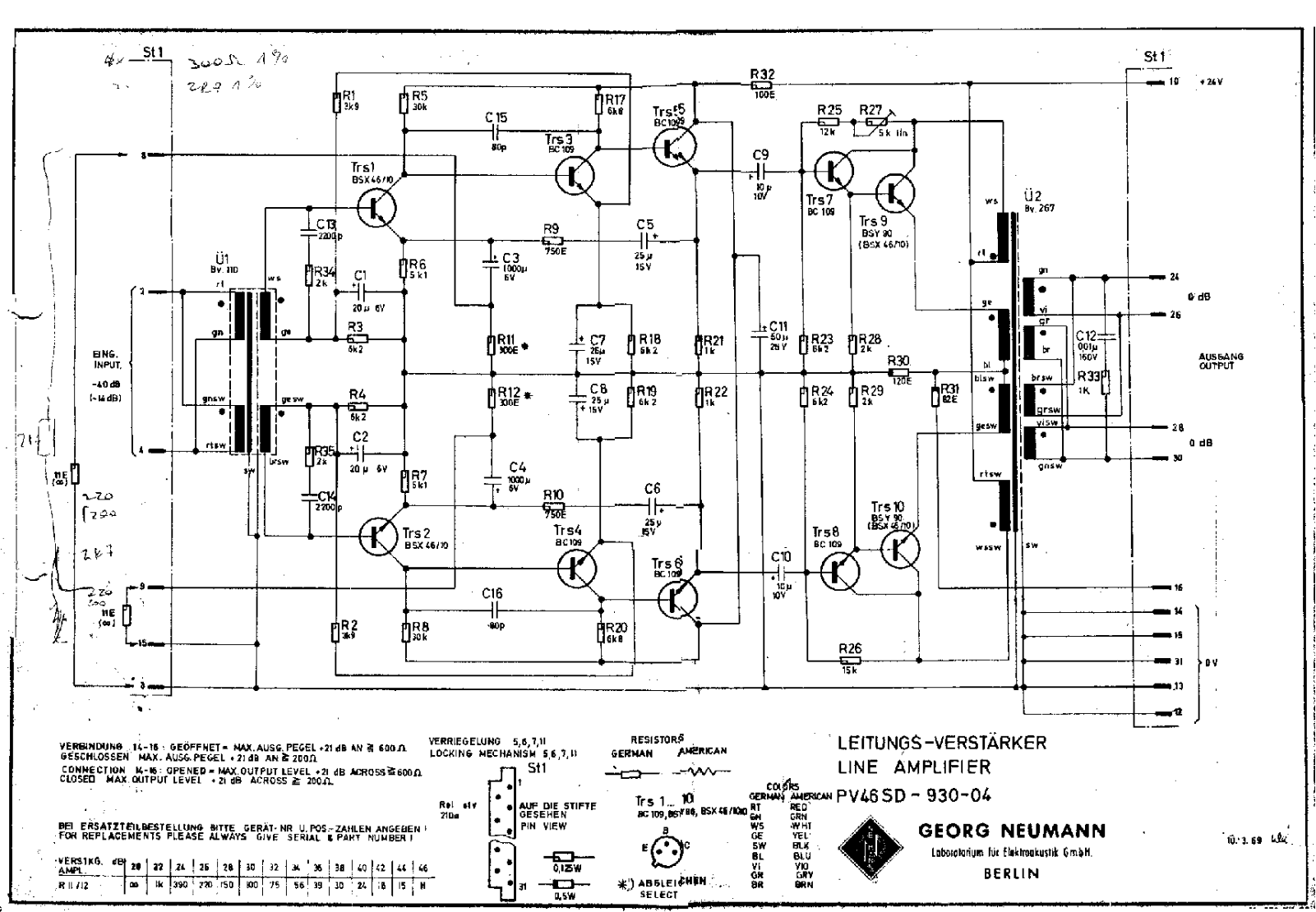 Neumann pv46 schematic