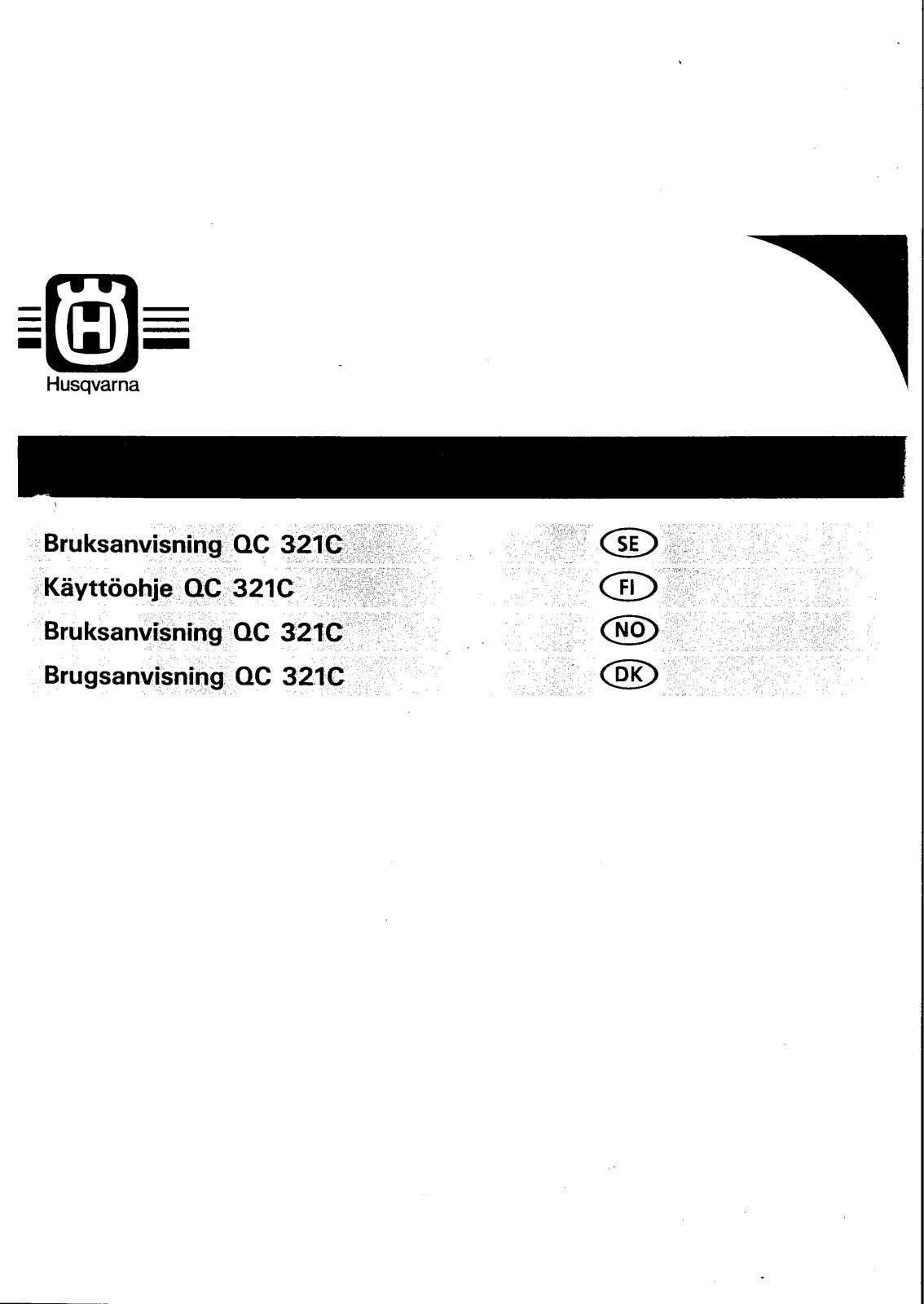 Husqvarna QC321C User Manual