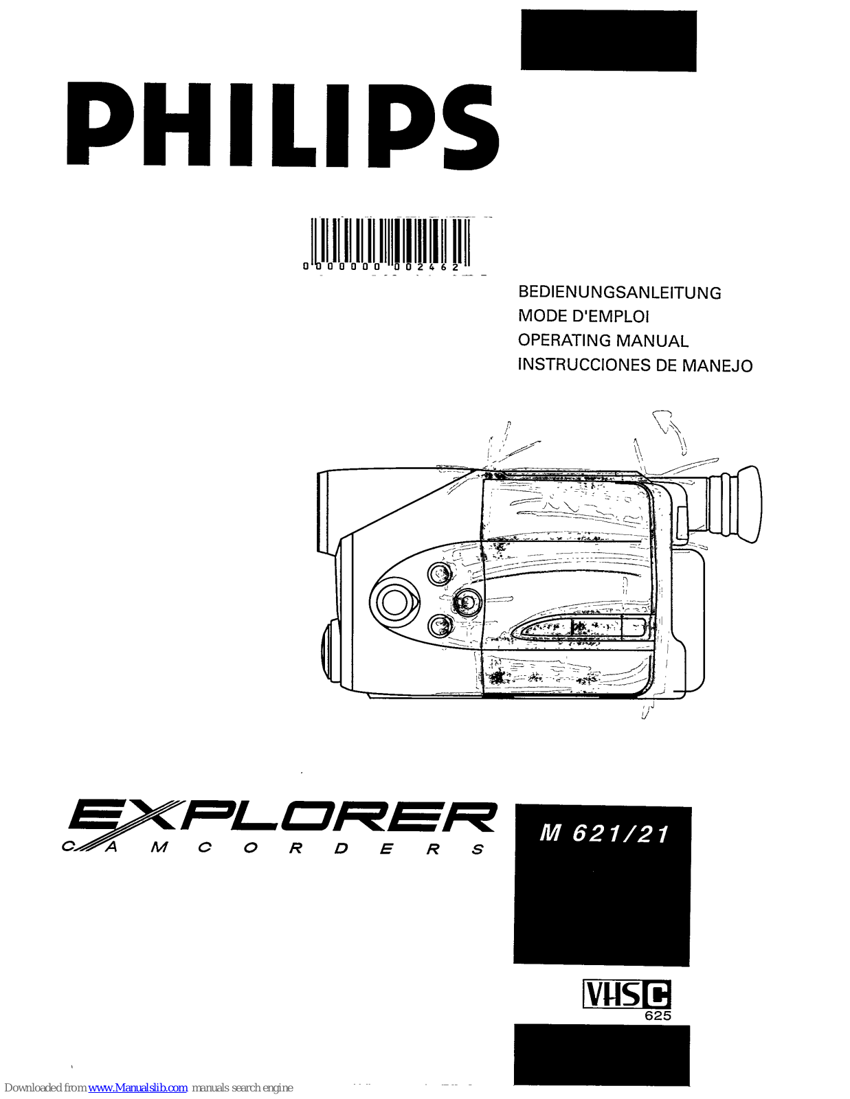 Philips Explorer M 621/21 Operating Manual