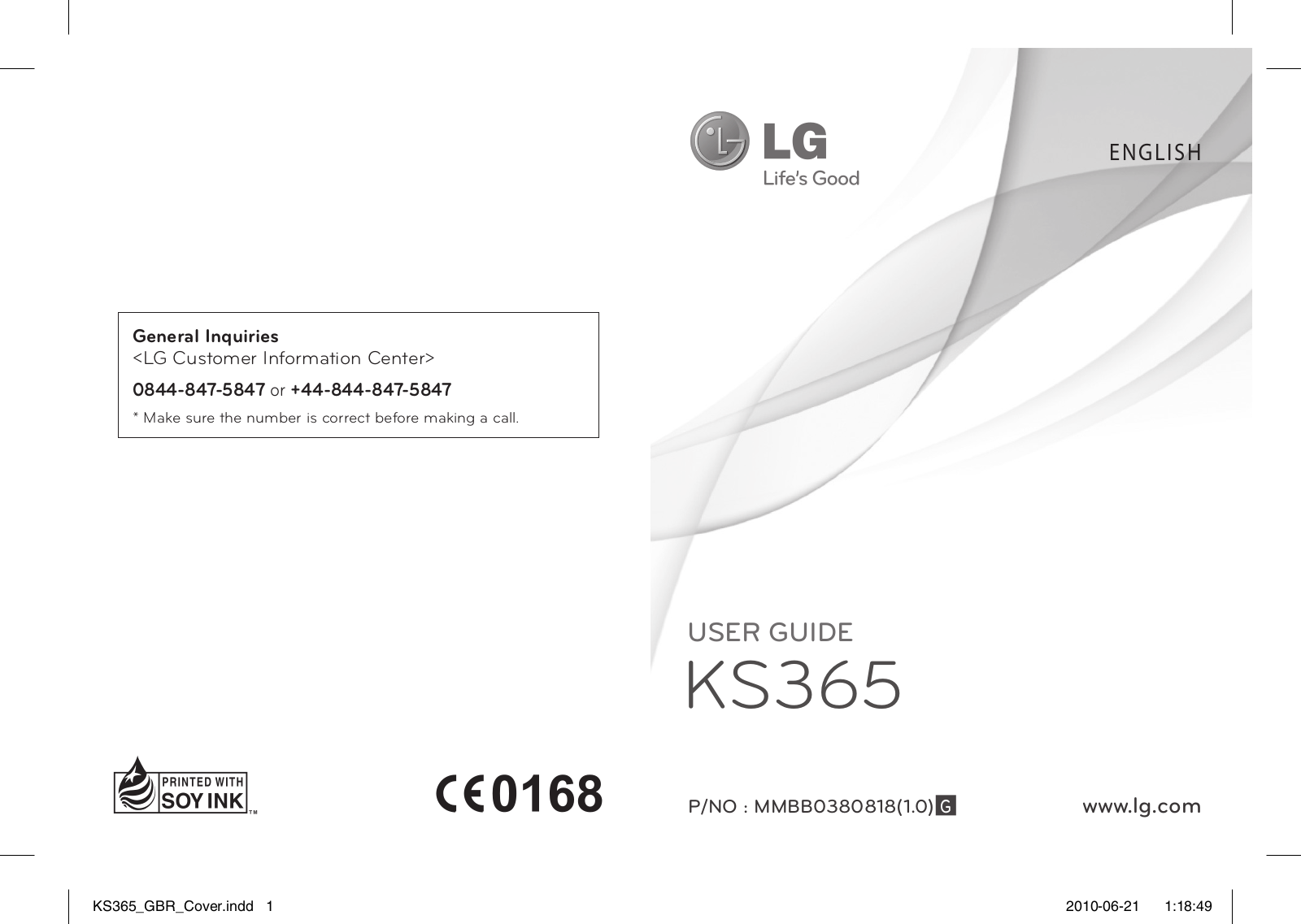 LG KS365 Owner's Manual