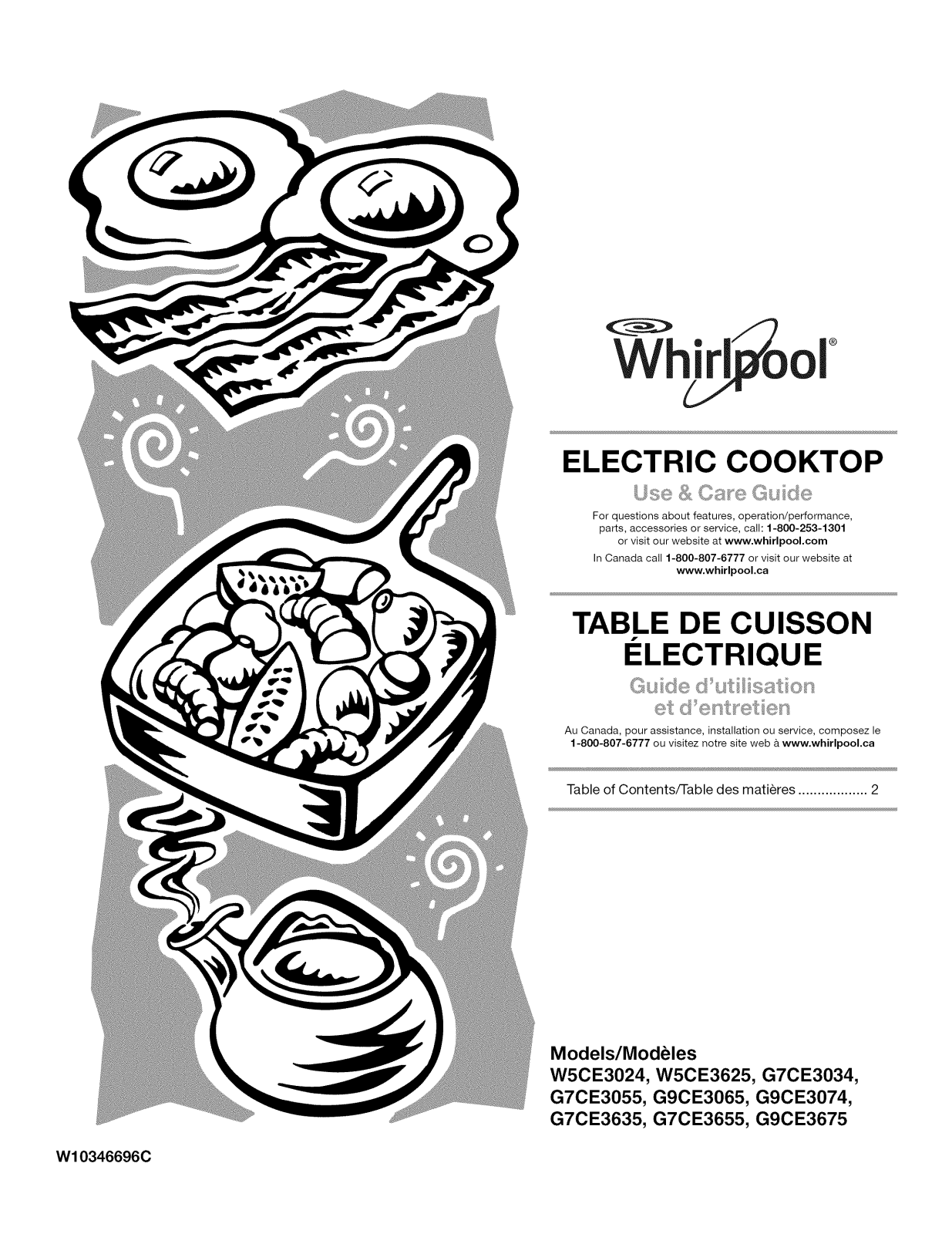 Whirlpool G9CE3065XS00, G7CE3655XB00, G7CE3034XS00, W5CE3625AB00, W5CE3024XS00 Owner’s Manual