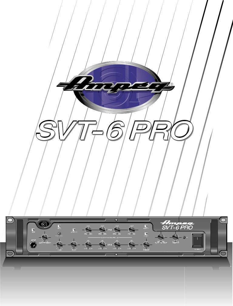 AMPEG SVT6PRO Owner's Manual
