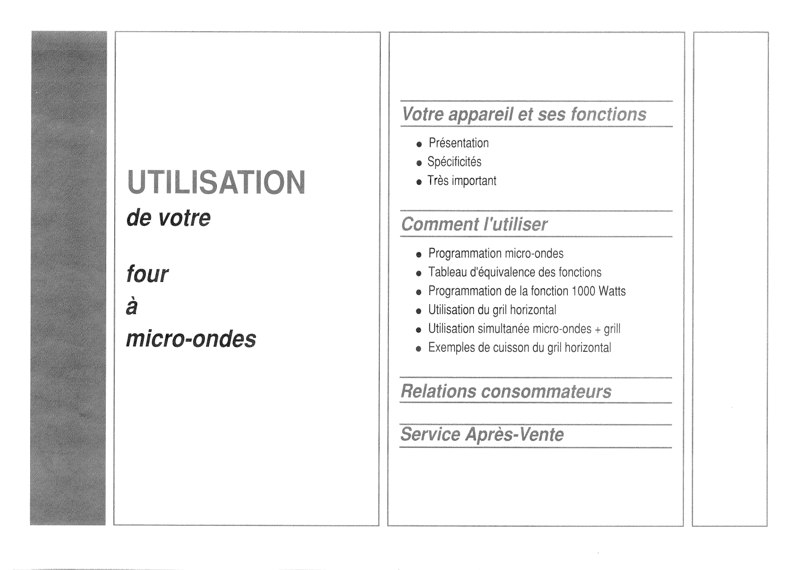 BRANDT M21GB, M21GM User Manual