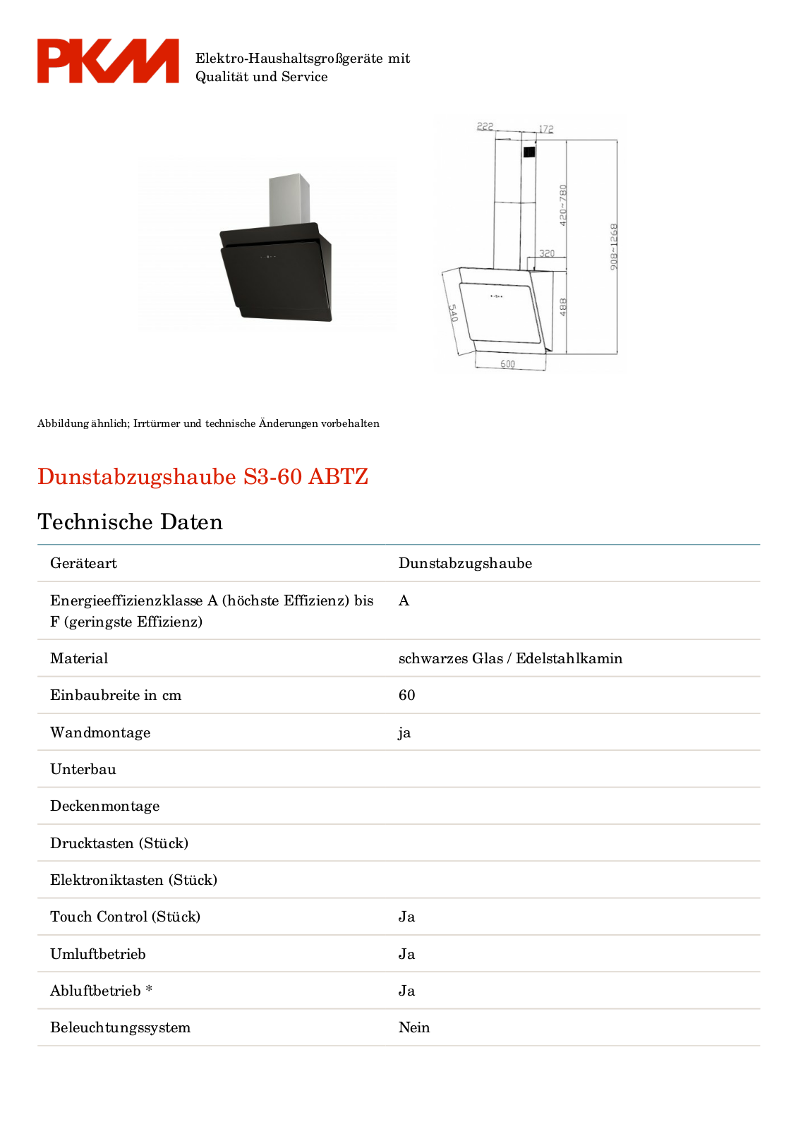 PKM S3-60 User Manual