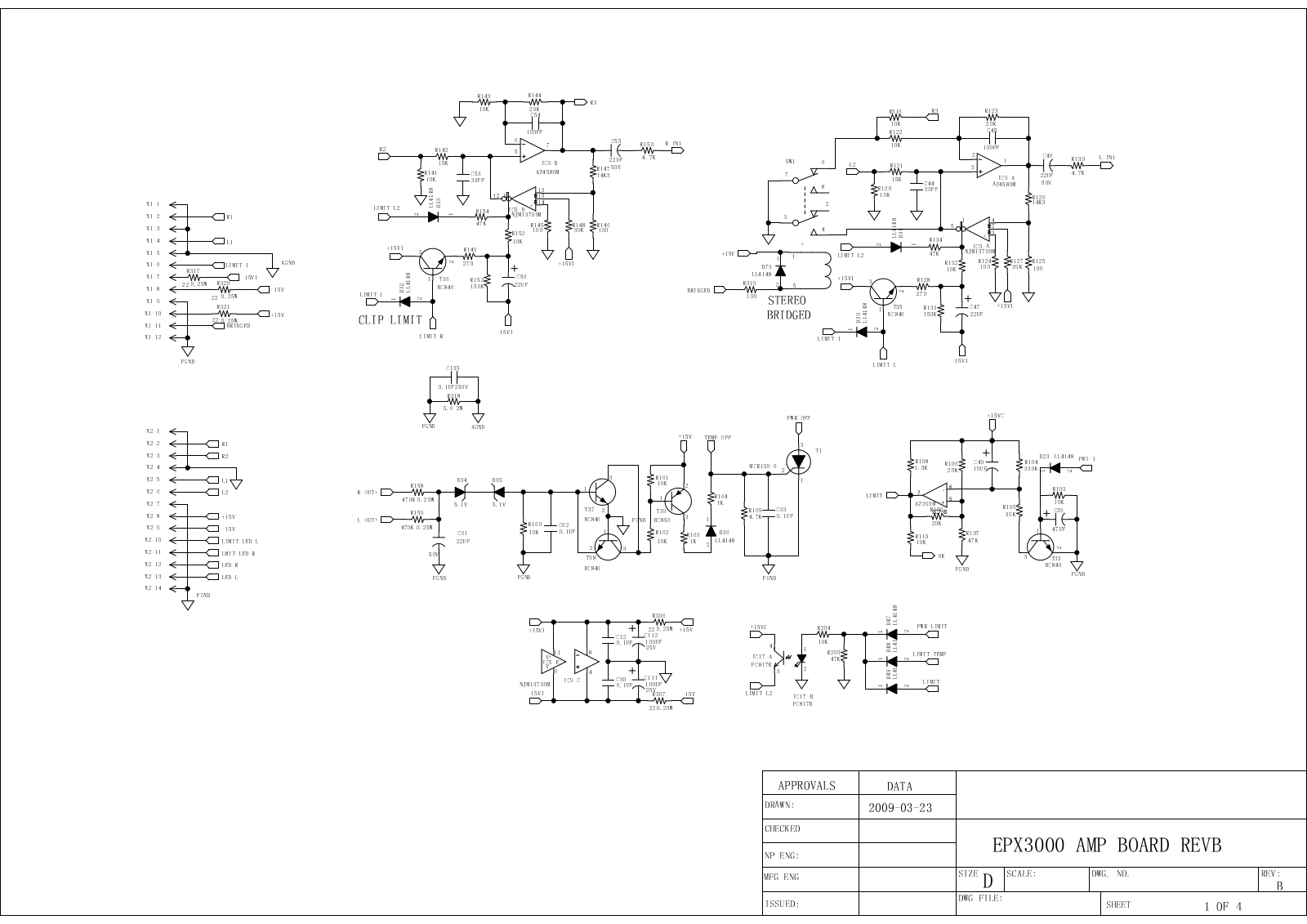 Behringer EPX3000 Schematic