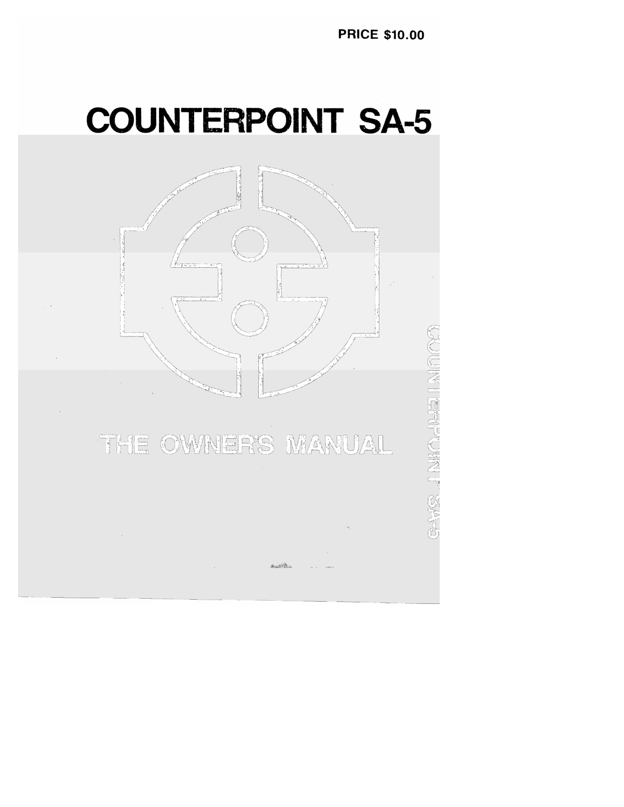 Counterpoint SA-5 Owners manual