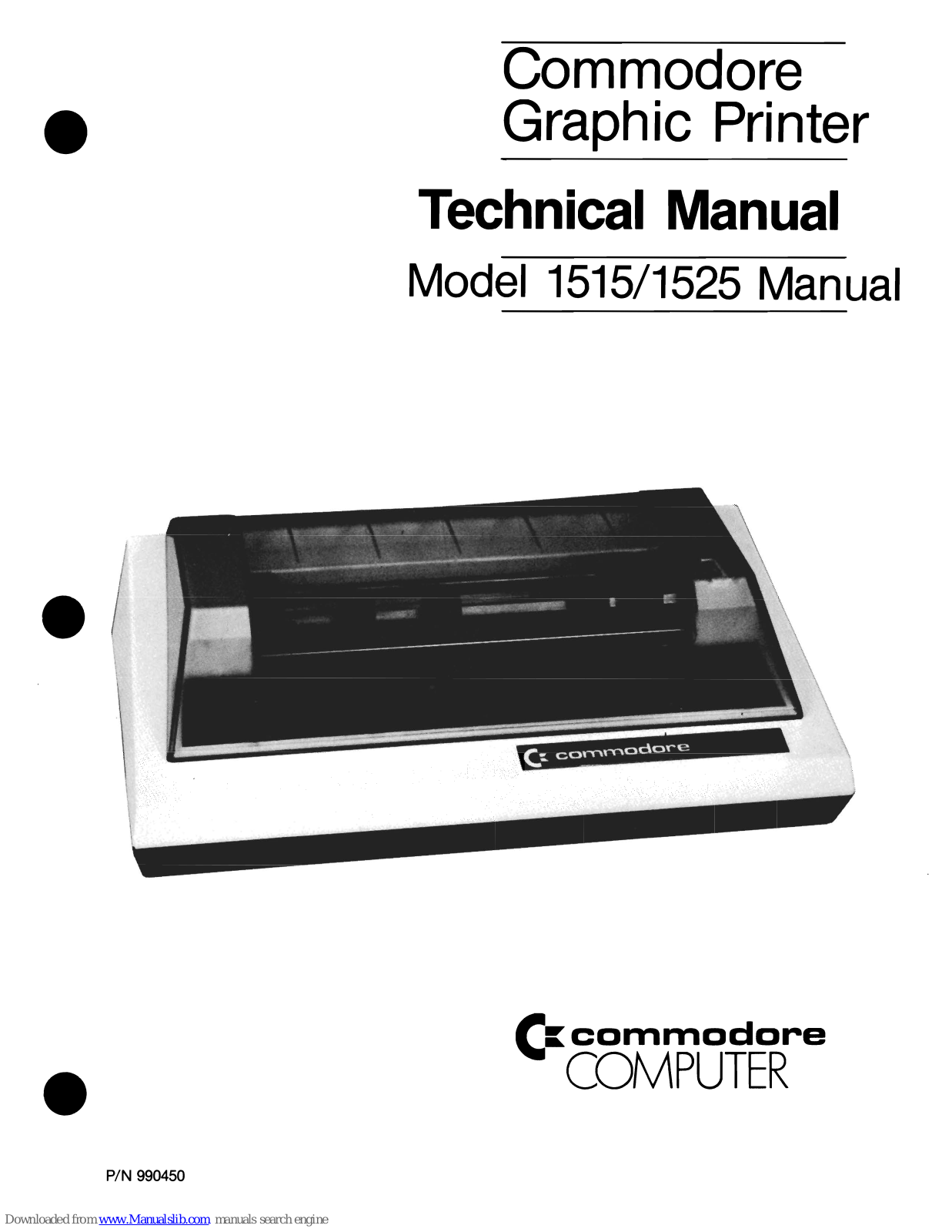 Commodore 1515, 1525 Technical Manual - ManualMachine.com