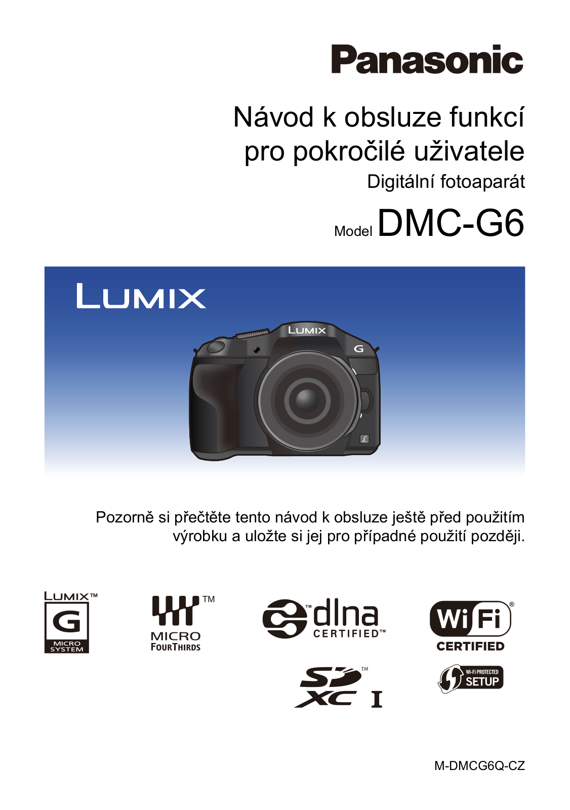 Panasonic DMC-G6 User Manual