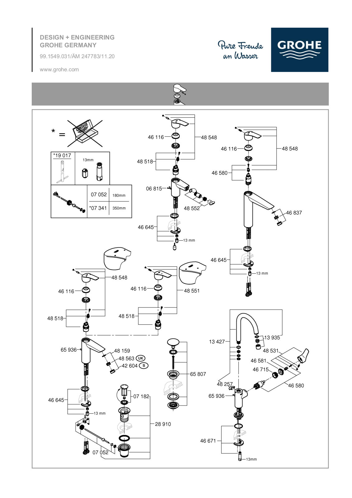 Grohe 23322003, 23537003, 32926003 Specification - ManualMachine.com