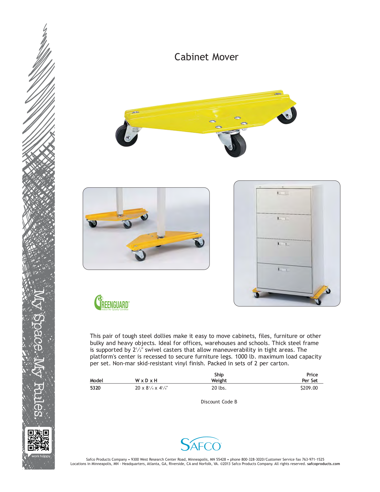 Safco 5320 User Manual