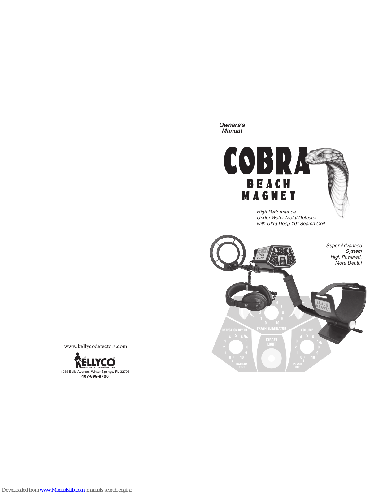 Cobra Beach Magnet Owner's Manual