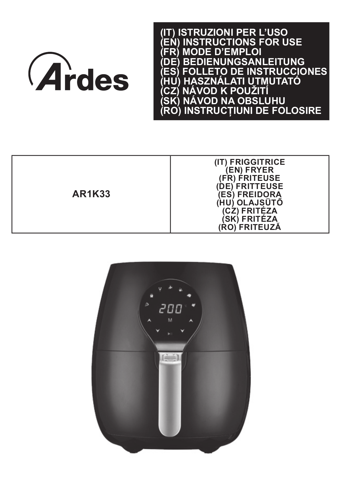 Ardes K33 User Manual