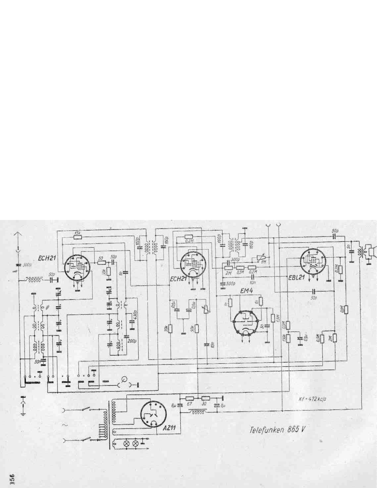 Telefunken 865-V Schematic