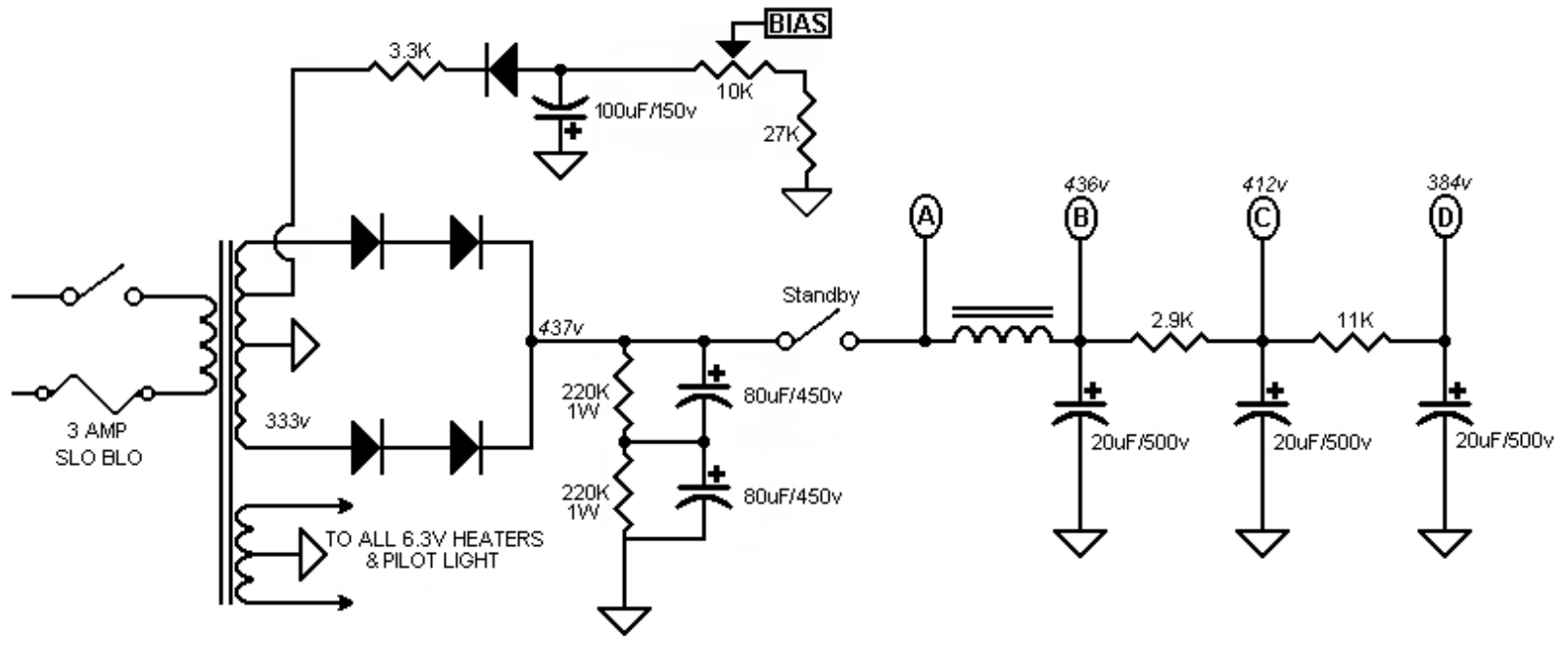 Dumble 60s schematic