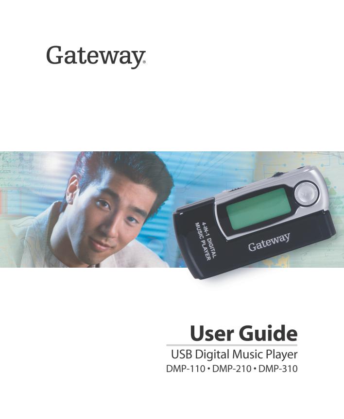 Gateway DMP-310, DMP-110, DMP-210 Manual
