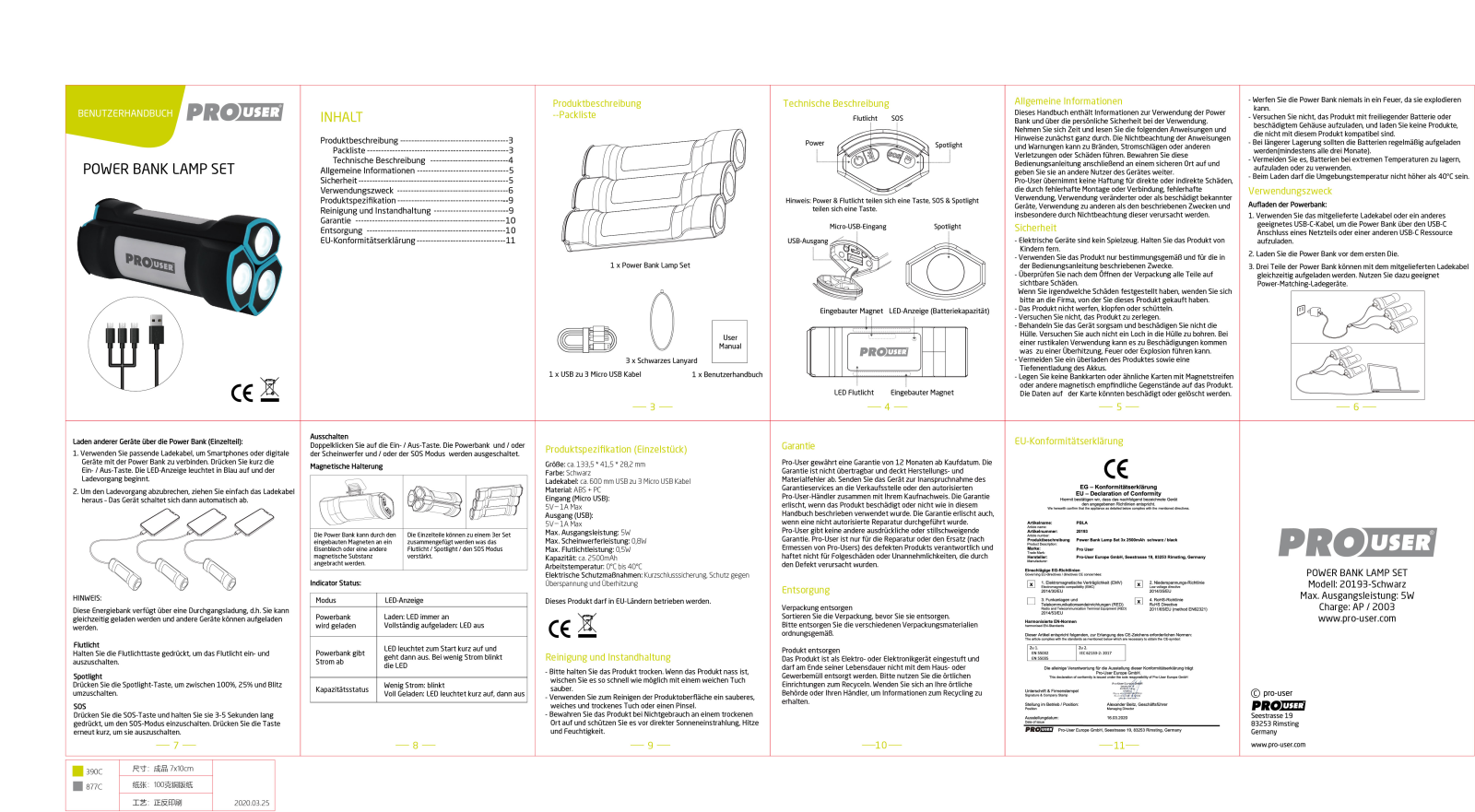 PROUSER PBLA, 20193 Instruction manual - ManualMachine.com