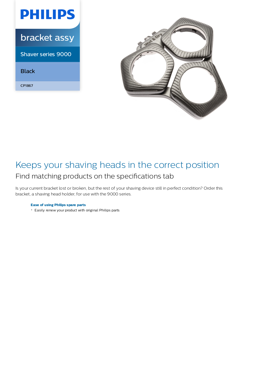Philips CP1867/01 leaflet - ManualMachine.com