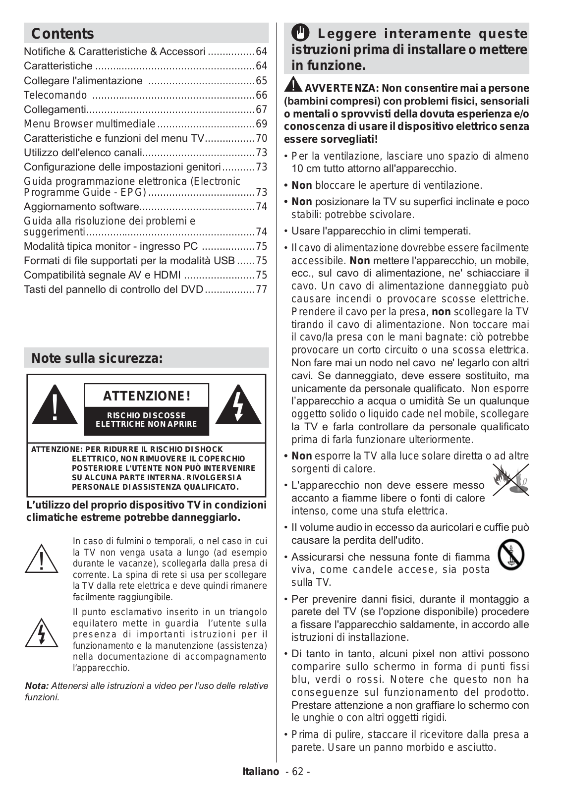 Telefunken L22F275N3D INSTRUCTION MANUAL