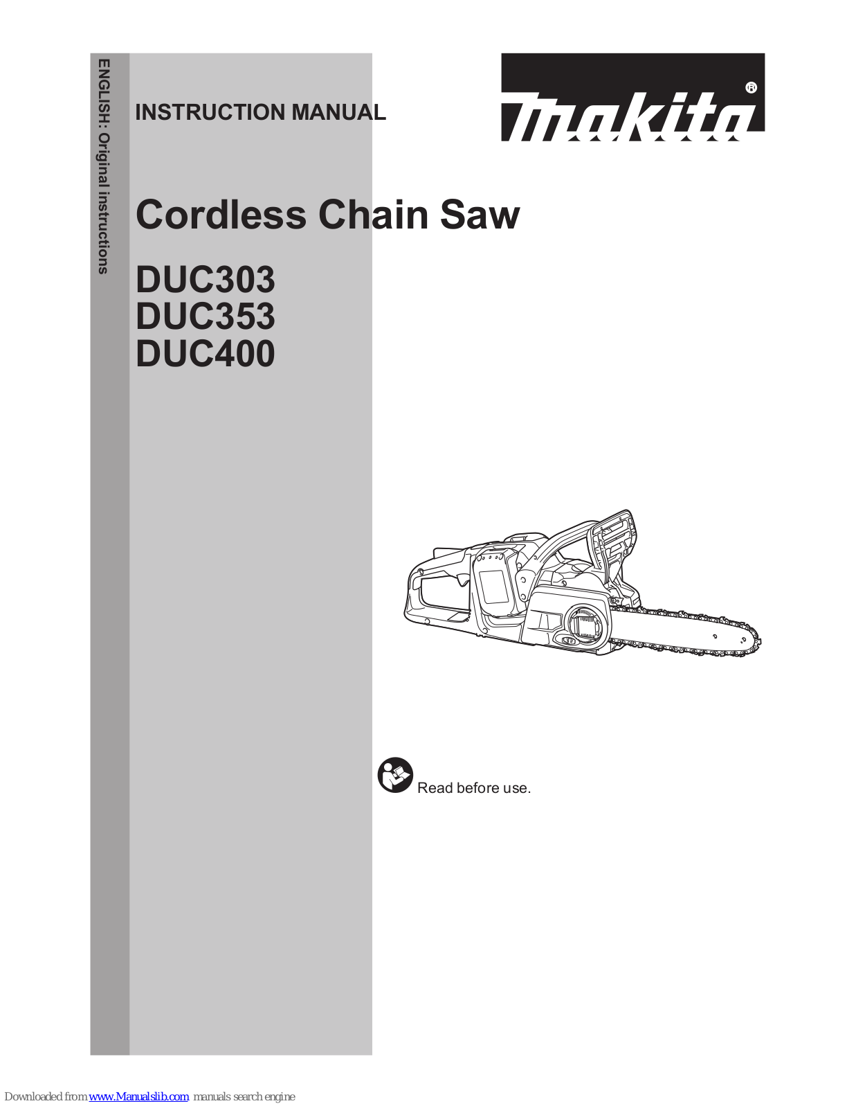 Makita DUC303, DUC353, DUC400 Instruction Manual