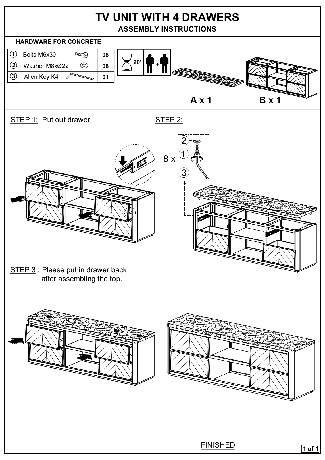 Essentials for Living 4598CINSLAGRY Assembly Guide