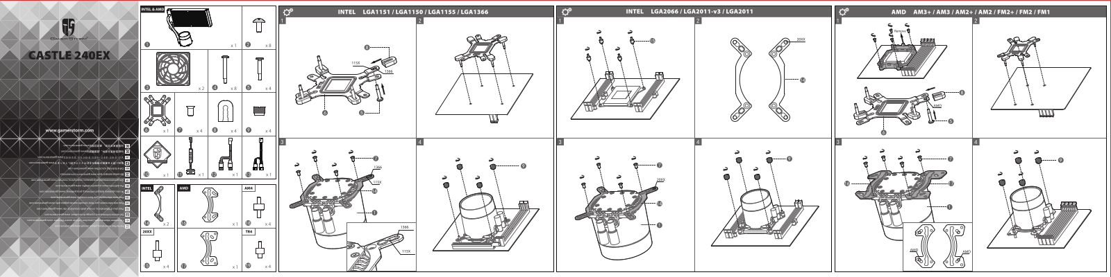 DeepCool Castle 240EX User manual