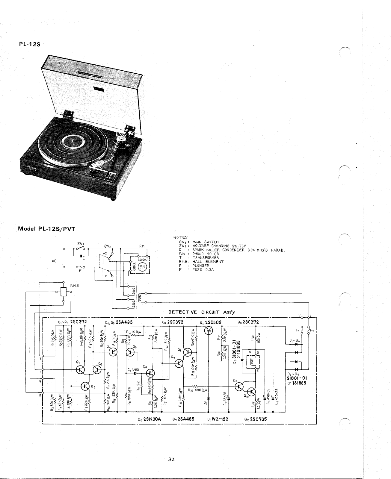 Pioneer PL-12-S Schematic - ManualMachine.com