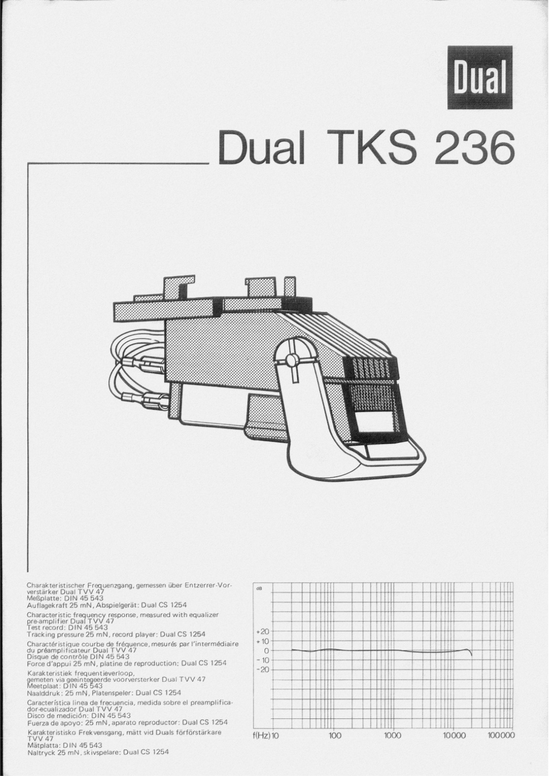 Dual TKS-236 Owners Manual