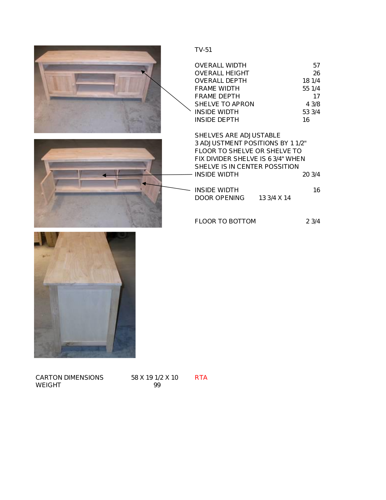 Loon Peak W004780105 Specifications - ManualMachine.com