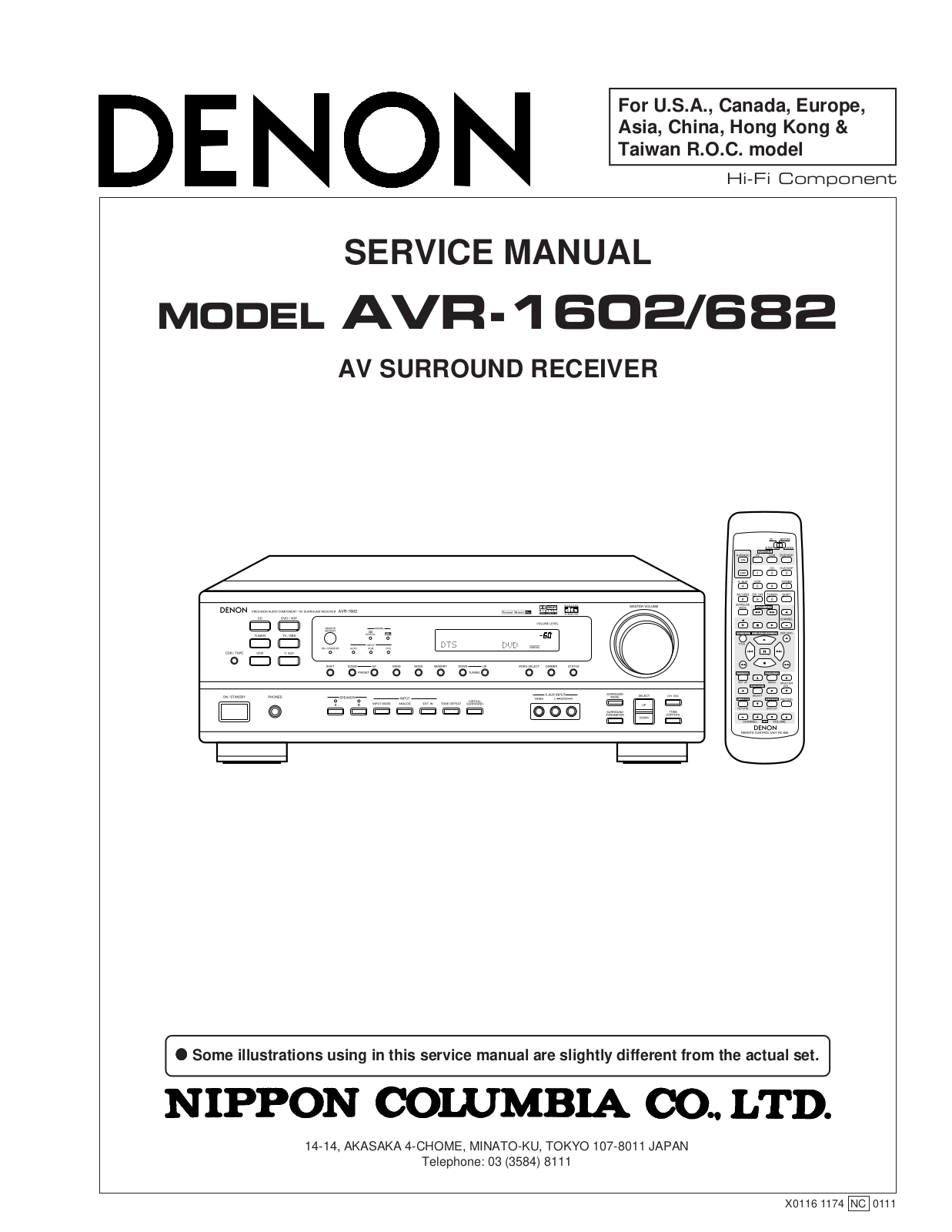 Denon AVR-1602, AVR-682 Schematic