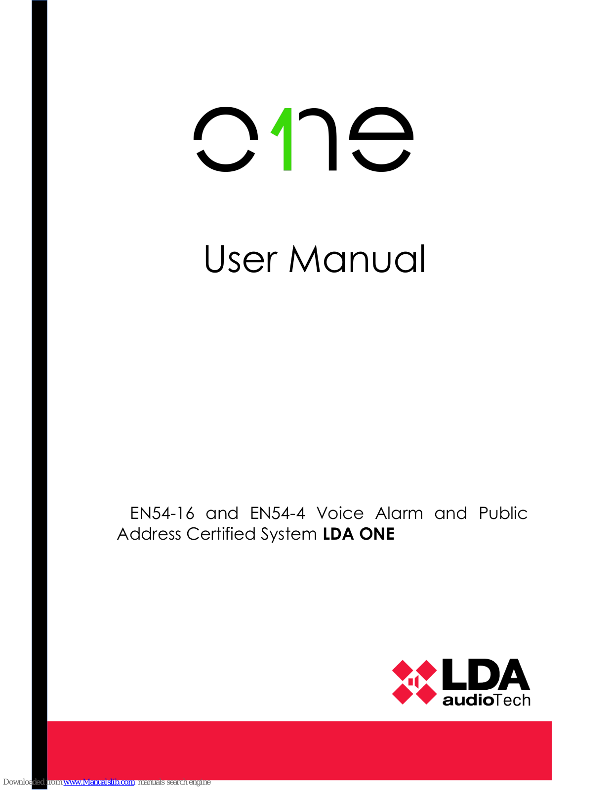 LDA Audio Tech EN54-16, EN54-4 User Manual