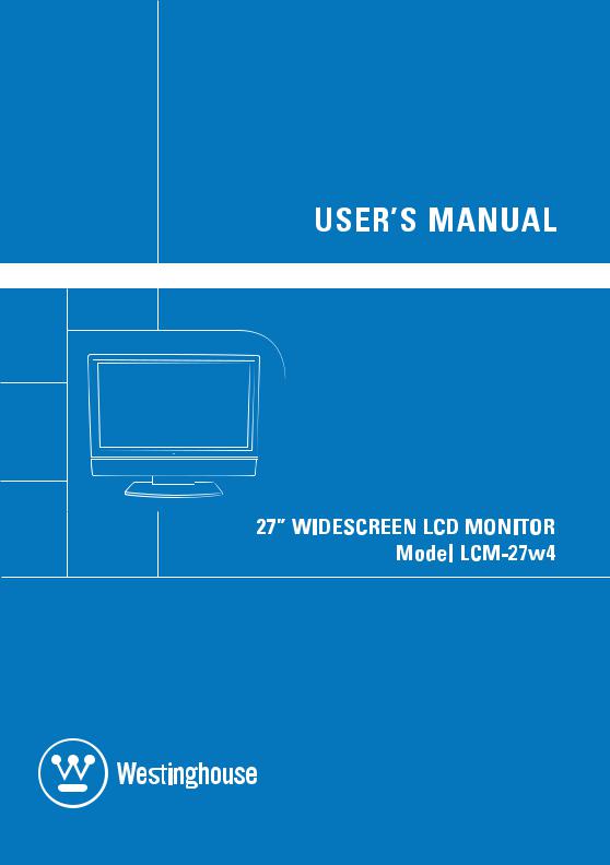 Westinghouse LCM-27w4 User Manual