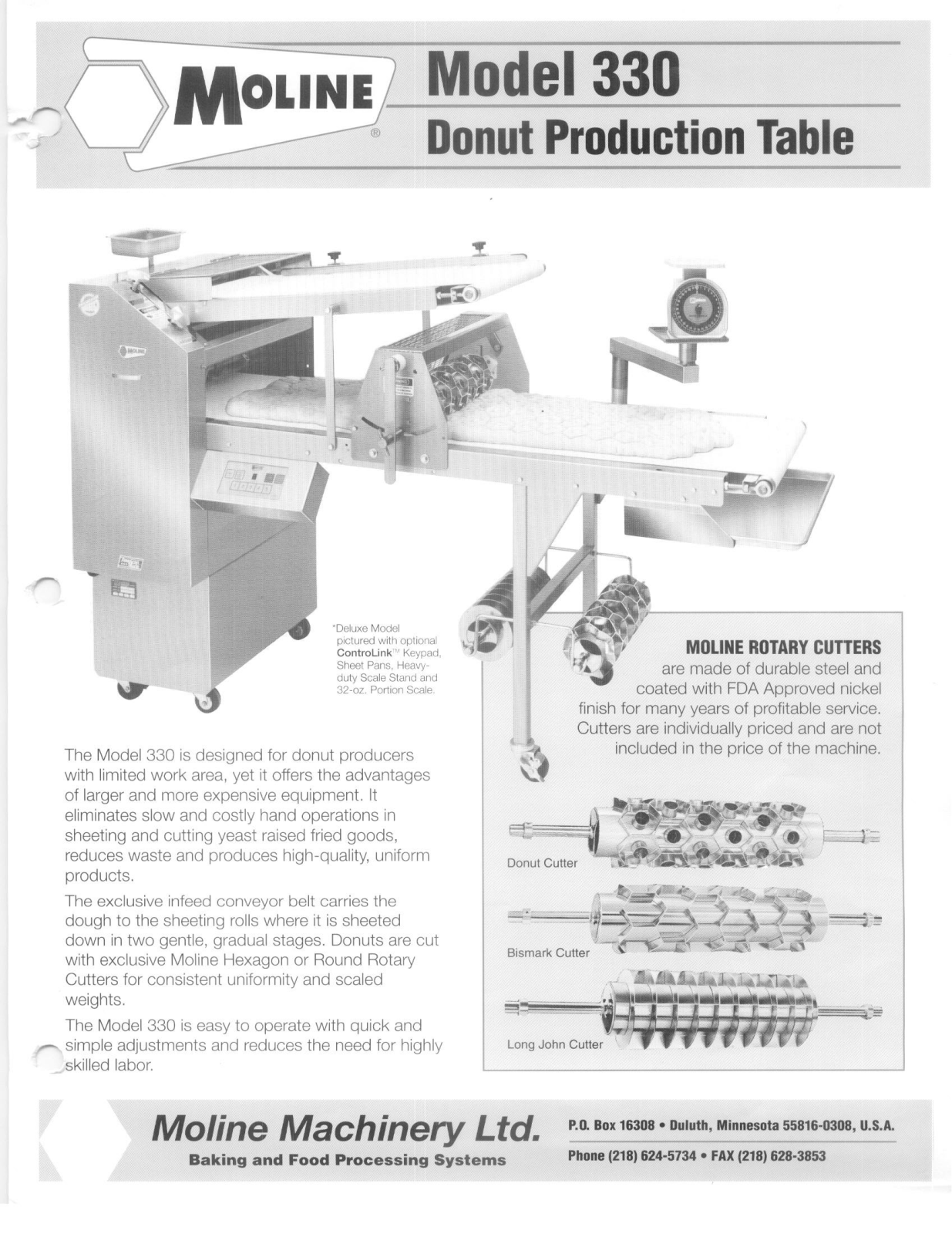 MOLINE 330 DD User Manual