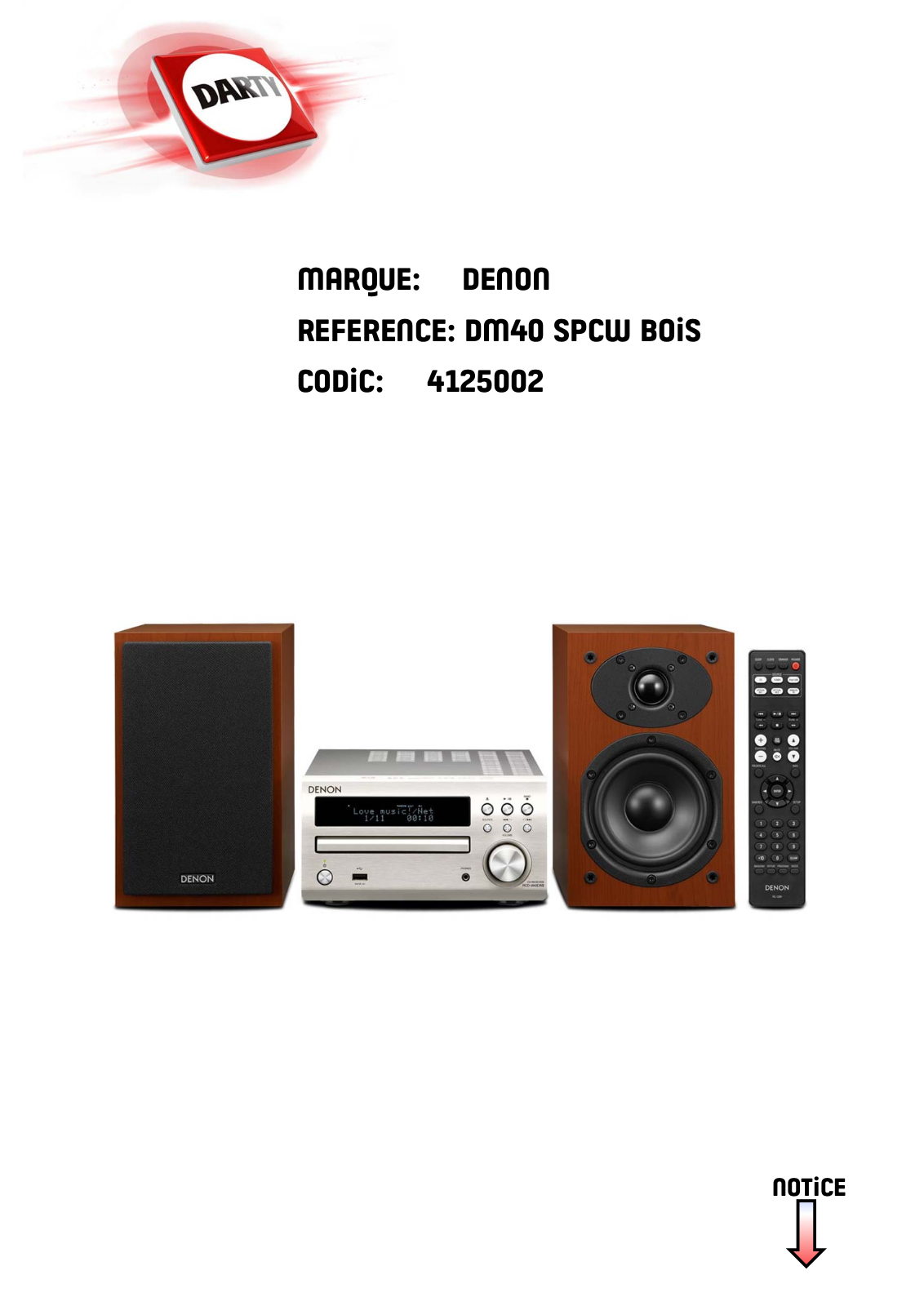 DENON DM40 User Manual