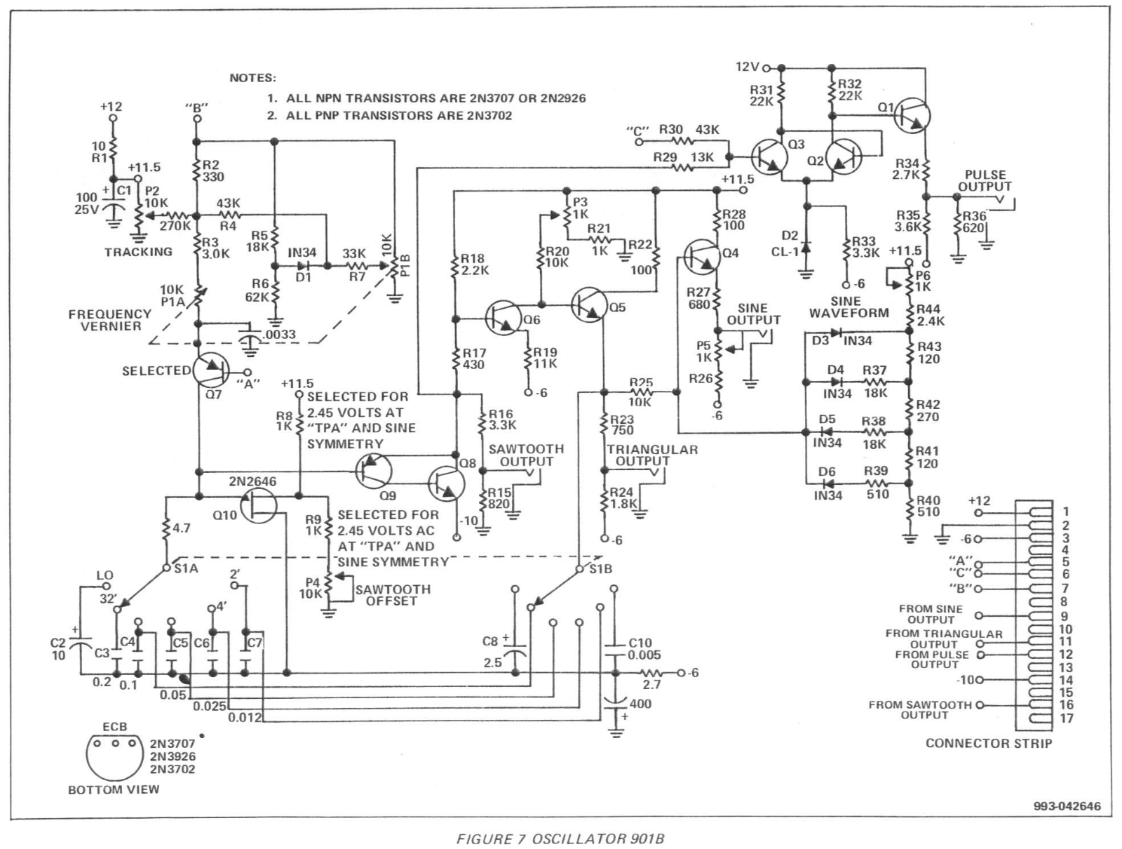Moog 901b schematic