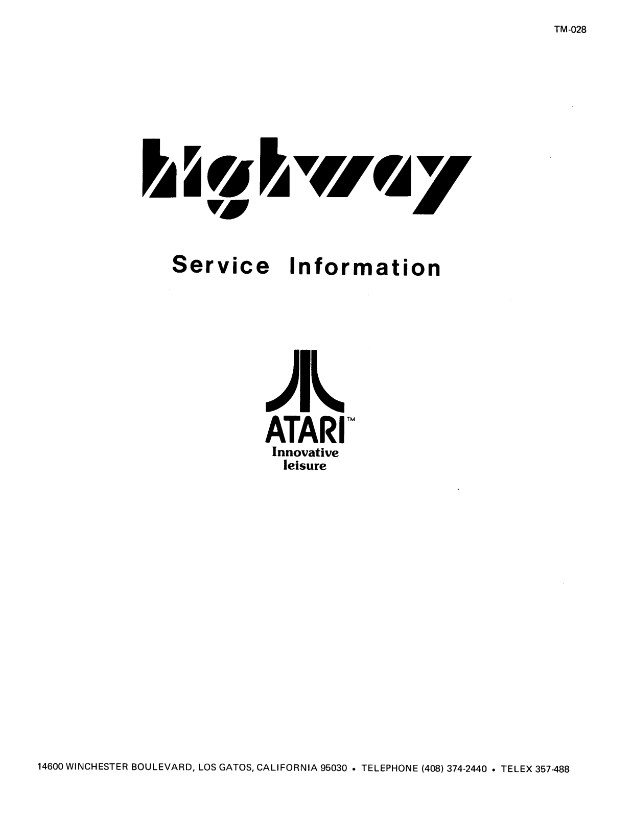 ATARI TM-028 User Guide