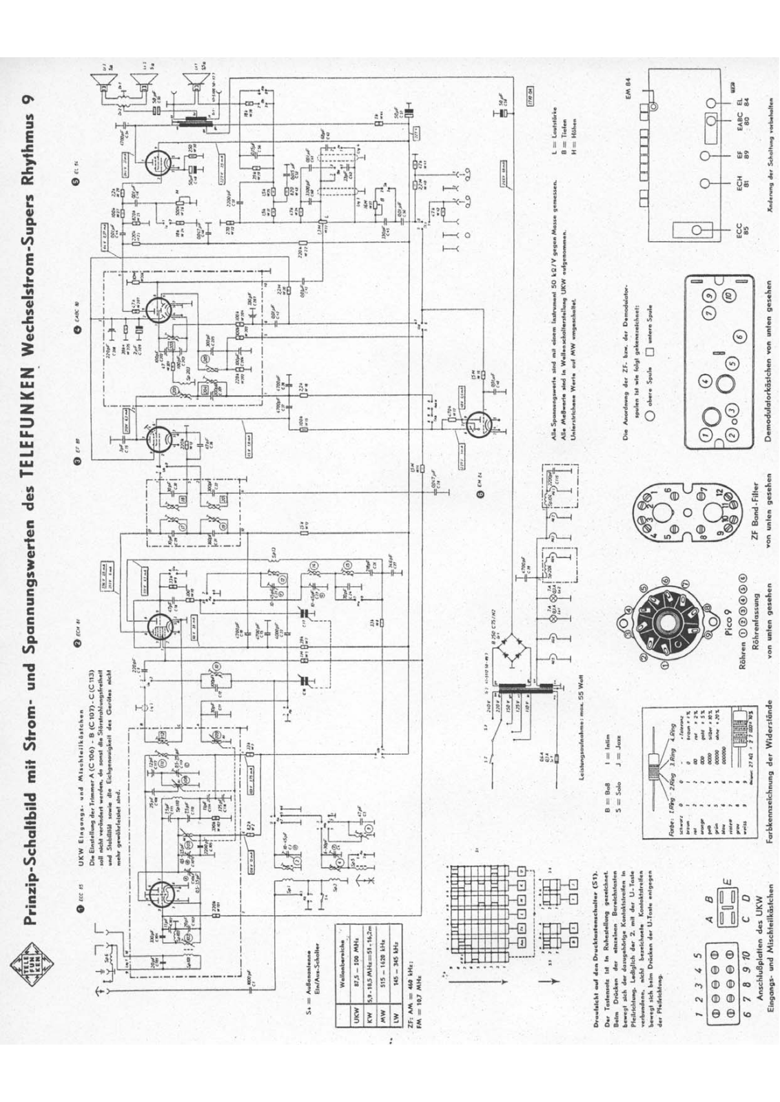 Telefunken Rhythmus9 Schematic - ManualMachine.com