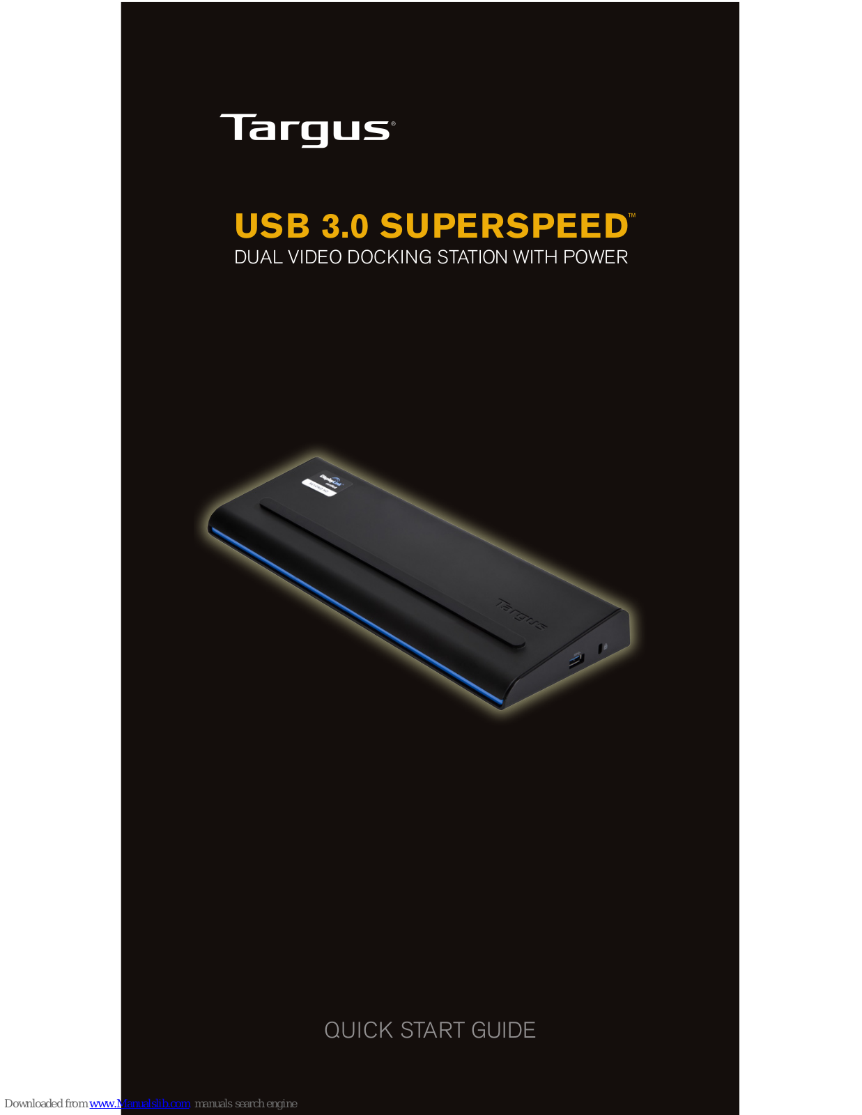 Targus SUPERSPEED Quick Start Manual