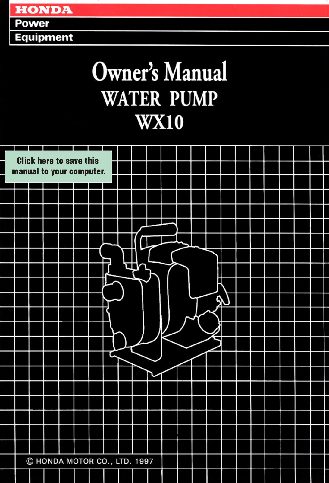 Honda Power Equipment WX10 User Manual