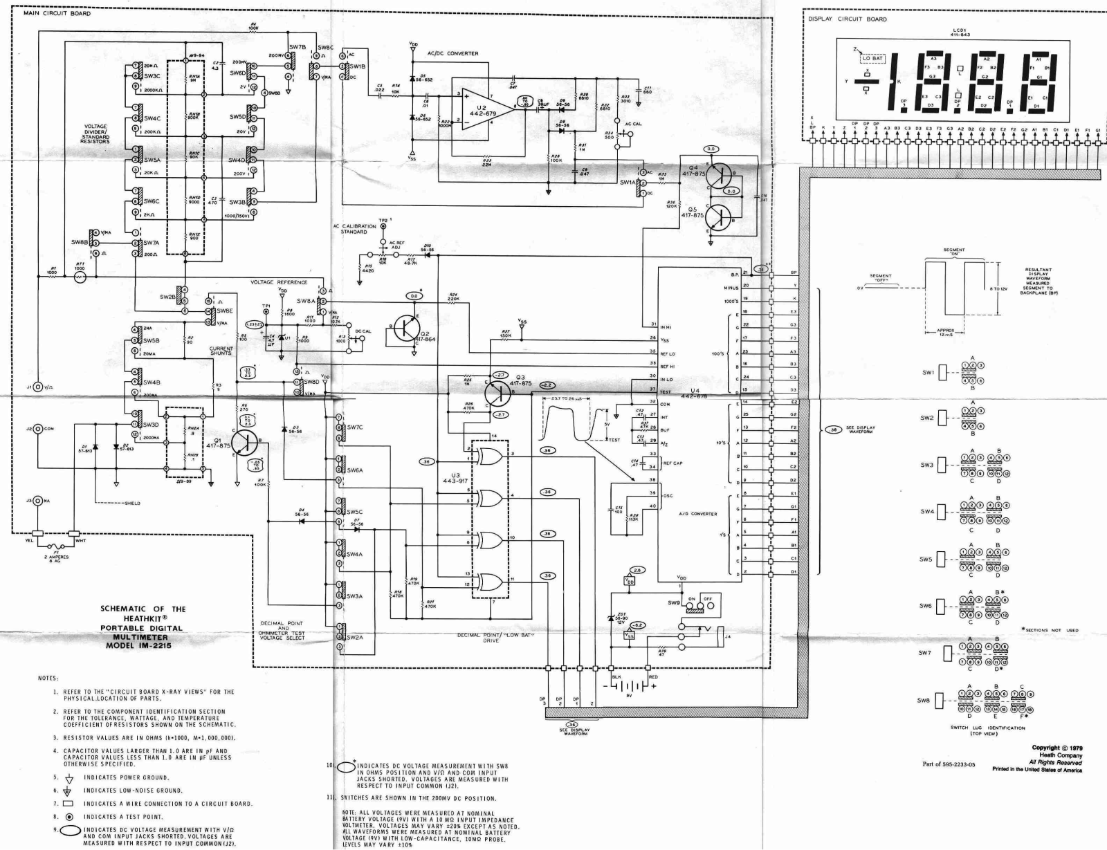 Heath Company IM-2215 Schematic