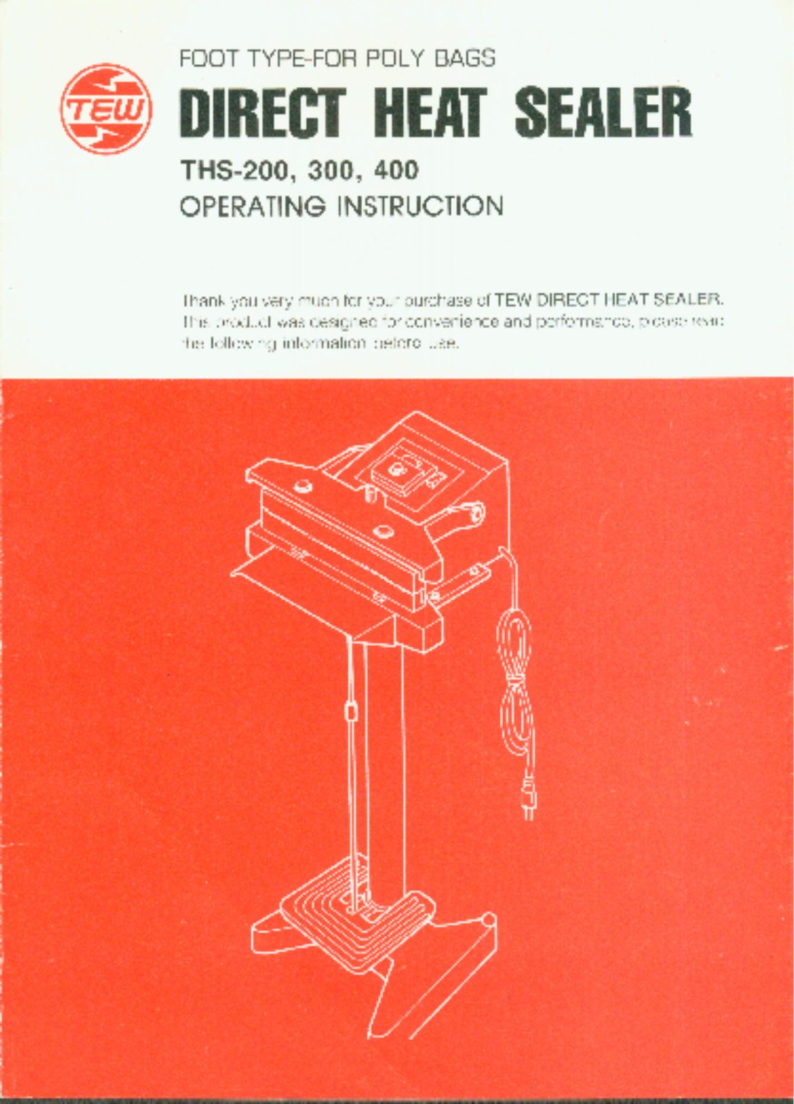 Heat Seal THS-300 Installation  Manual