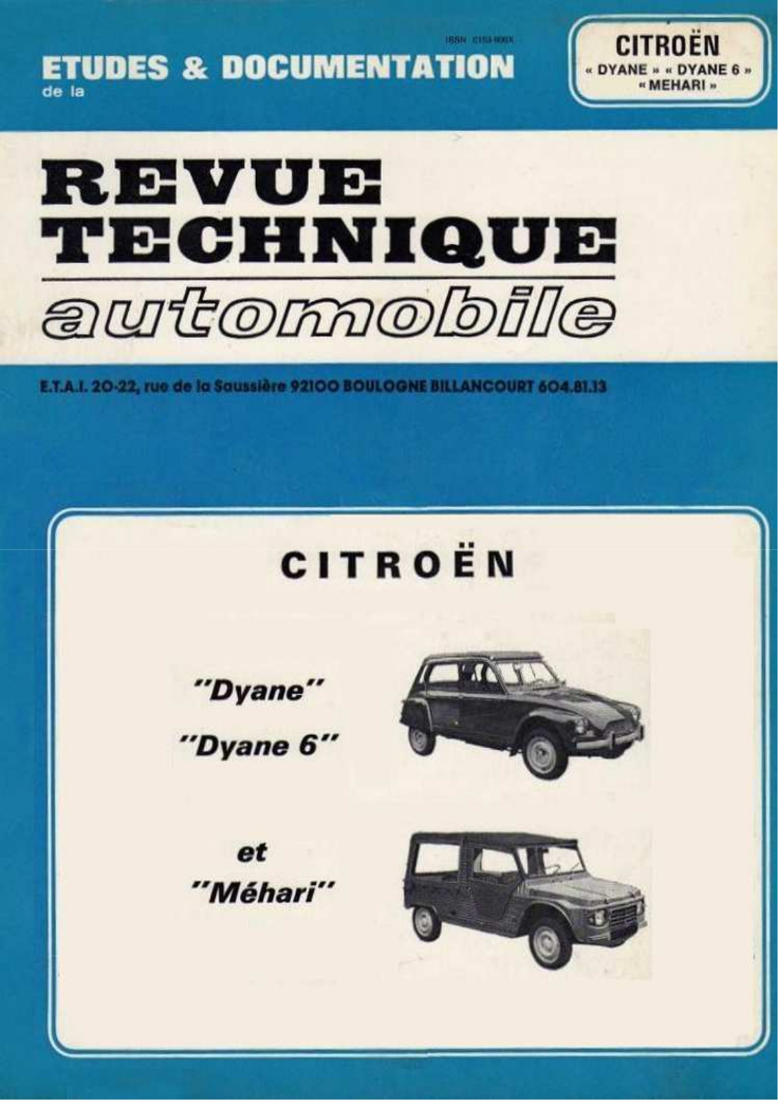 CITROEN MEHARI User Manual