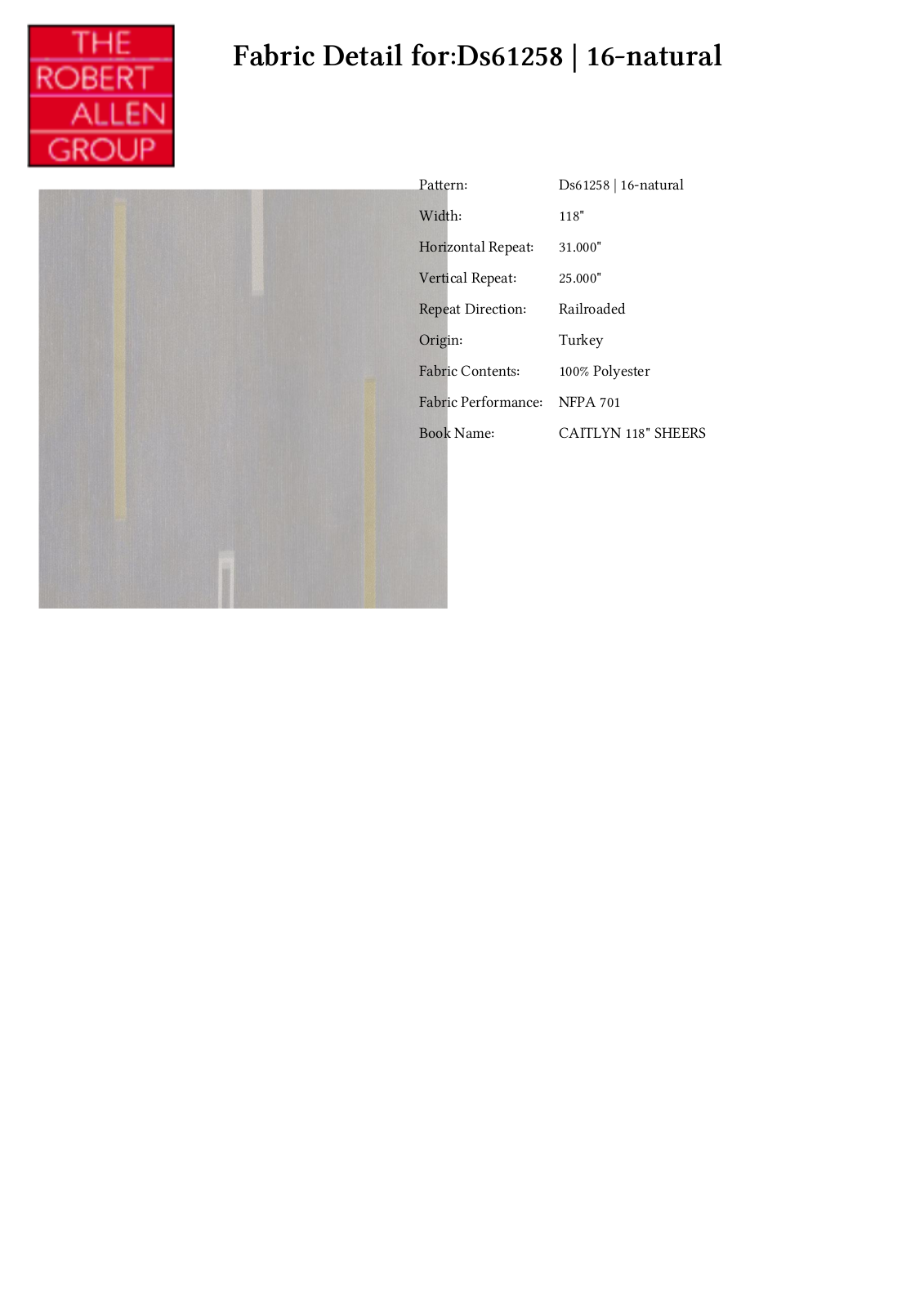 Duralee CRAL7132 Specifications - ManualMachine.com