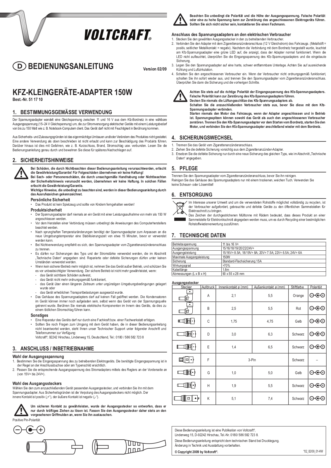 VOLTCRAFT 511710 Operation Manual