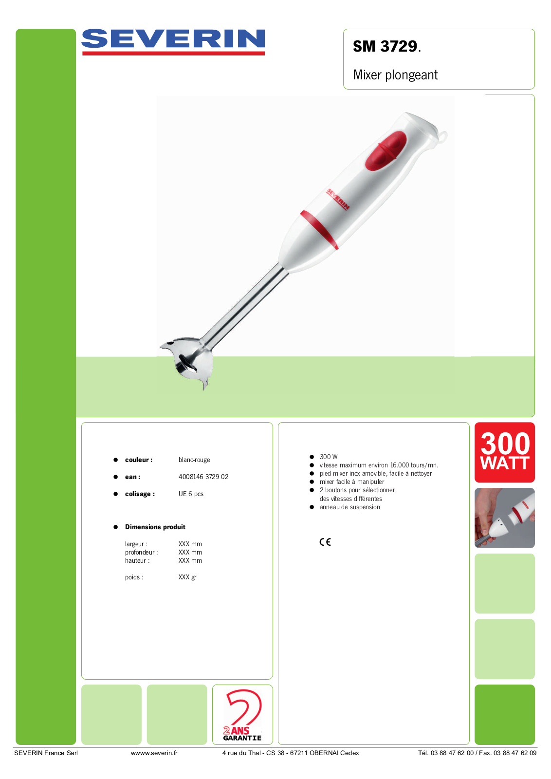 Severin SM 3729 User Manual